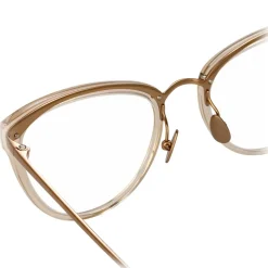Linda Farrow - 683 C12 Cat Eye Optical Frames - Ash - Linda Farrow Eyewear - Avvenice