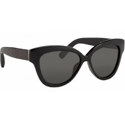 Linda Farrow - 379 C3 Cat Eye Sunglasses - Black - Linda Farrow Eyewear - Avvenice