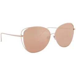 Linda Farrow - 566 C3 Cat Eye Sunglasses - Rose Gold - Linda Farrow Eyewear - Avvenice