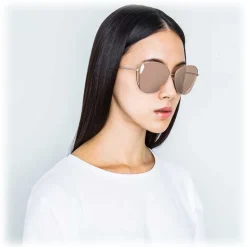 Linda Farrow - 566 C3 Cat Eye Sunglasses - Rose Gold - Linda Farrow Eyewear - Avvenice