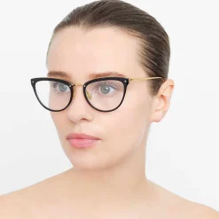 Linda Farrow - 683 C10 Cat Eye Optical Frames - Black - Linda Farrow Eyewear - Avvenice