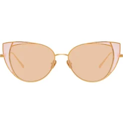 Linda Farrow - 855 C8 Cat Eye Sunglasses - Rose Gold - Linda Farrow Eyewear - Avvenice