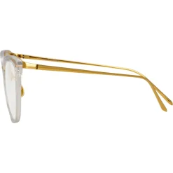 Linda Farrow - 683 C14 Cat Eye Optical Frames - Clear - Linda Farrow Eyewear - Avvenice