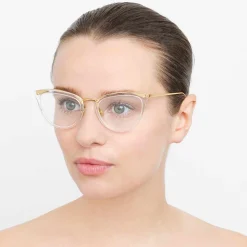 Linda Farrow - 683 C14 Cat Eye Optical Frames - Clear - Linda Farrow Eyewear - Avvenice
