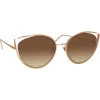 Linda Farrow - 668 C6 Cat Eye Sunglasses - Rose Gold - Linda Farrow Eyewear - Avvenice