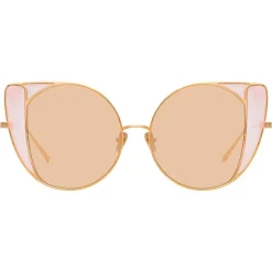 Linda Farrow - 854 C8 Cat Eye Sunglasses - Rose Gold - Linda Farrow Eyewear - Avvenice
