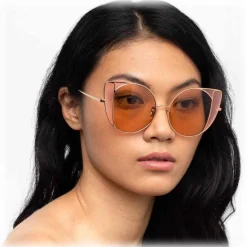 Linda Farrow - 854 C8 Cat Eye Sunglasses - Rose Gold - Linda Farrow Eyewear - Avvenice