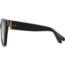 Linda Farrow - 653 C8 D-Frame Optical - Black - Linda Farrow Eyewear - Avvenice