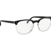 Linda Farrow - 381 C12 D-Frame Optical - Black and Clear - Linda Farrow Eyewear - Avvenice