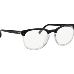 Linda Farrow - 381 C12 D-Frame Optical - Black and Clear - Linda Farrow Eyewear - Avvenice
