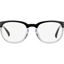 Linda Farrow - 381 C12 D-Frame Optical - Black and Clear - Linda Farrow Eyewear - Avvenice