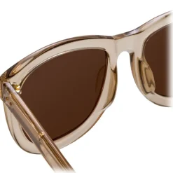 Linda Farrow - 712 C6 D-Frame Sunglasses - Ash - Linda Farrow Eyewear - Avvenice