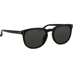 Linda Farrow - 381 C1 D-Frame Sunglasses - Black - Linda Farrow Eyewear - Avvenice