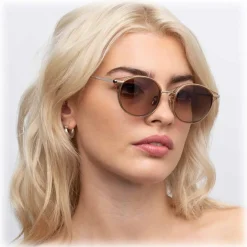 Linda Farrow - 911 C3 D-Frame Sunglasses - Tobacco - Linda Farrow Eyewear - Avvenice