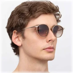 Linda Farrow - 911 C3 D-Frame Sunglasses - Tobacco - Linda Farrow Eyewear - Avvenice