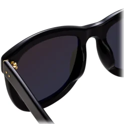 Linda Farrow - 712 C1 D-Frame Sunglasses - Black - Linda Farrow Eyewear - Avvenice