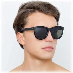 Linda Farrow - 712 C1 D-Frame Sunglasses - Black - Linda Farrow Eyewear - Avvenice