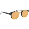 Linda Farrow - 581 C1 D-Frame Sunglasses - Black - Linda Farrow Eyewear - Avvenice