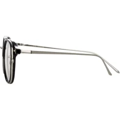 Linda Farrow - 803 C8 Oval Optical Frames - Optical Lens in Black Frame - Linda Farrow Eyewear - Avvenice