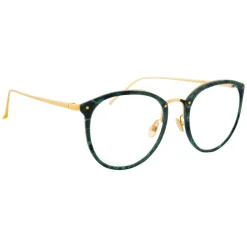 Linda Farrow - 251 C43 Oval Optical Frames - Jade - Linda Farrow Eyewear - Avvenice