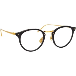 Linda Farrow - 808 C1 Oval Optical Frames - Black - Linda Farrow Eyewear - Avvenice