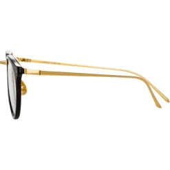 Linda Farrow - 808 C1 Oval Optical Frames - Black - Linda Farrow Eyewear - Avvenice