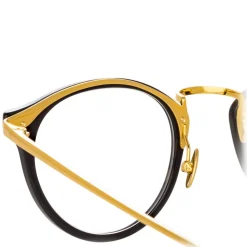 Linda Farrow - 808 C1 Oval Optical Frames - Black - Linda Farrow Eyewear - Avvenice