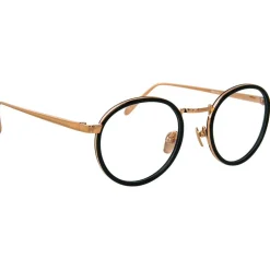 Linda Farrow - 182 C20 Oval Optical Frames - Black - Linda Farrow Eyewear - Avvenice