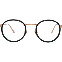 Linda Farrow - 182 C20 Oval Optical Frames - Black - Linda Farrow Eyewear - Avvenice