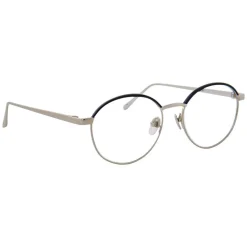 Linda Farrow - 580 C3 Oval Optical Frames - White Gold - Linda Farrow Eyewear - Avvenice