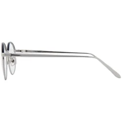 Linda Farrow - 580 C3 Oval Optical Frames - White Gold - Linda Farrow Eyewear - Avvenice