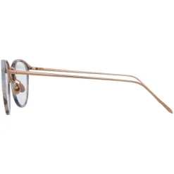 Linda Farrow - 251 C44 Oval Optical Frames - Grey Marble - Linda Farrow Eyewear - Avvenice