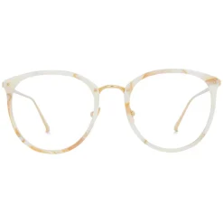 Linda Farrow - 251 C45 Oval Optical Frames - Quartz - Linda Farrow Eyewear - Avvenice