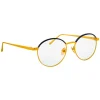 Linda Farrow - 580 C1 Oval Optical Frames - Gold - Linda Farrow Eyewear - Avvenice