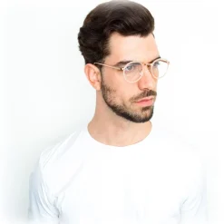 Linda Farrow - 182 C21 Oval Optical Frames - Milky Peach - Linda Farrow Eyewear - Avvenice