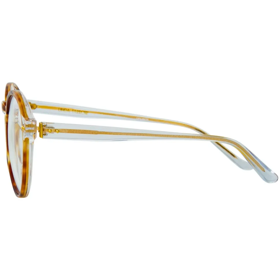 Linda Farrow - 40 C25 Oval Optical Frames - Clear and Tortoiseshell - Linda Farrow Eyewear - Avvenice