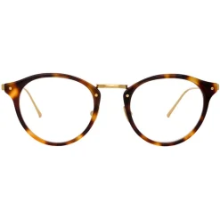 Linda Farrow - 808 C2 Oval Optical Frames - Tortoise - Linda Farrow Eyewear - Avvenice
