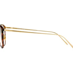 Linda Farrow - 251 C15 Oval Optical Frames - Truffle - Linda Farrow Eyewear - Avvenice