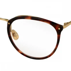 Linda Farrow - 251 C15 Oval Optical Frames - Truffle - Linda Farrow Eyewear - Avvenice