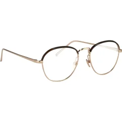 Linda Farrow - 502 C3 Oval Optical Frames - Rose Gold and Mocha - Linda Farrow Eyewear - Avvenice