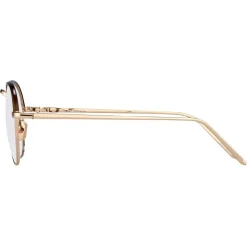 Linda Farrow - 502 C3 Oval Optical Frames - Rose Gold and Mocha - Linda Farrow Eyewear - Avvenice