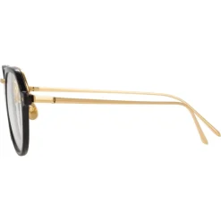 Linda Farrow - 717 C6 Oval Optical Frames - Black - Linda Farrow Eyewear - Avvenice