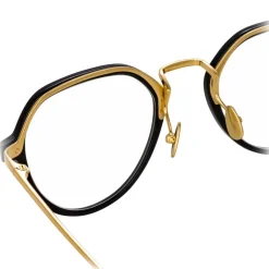 Linda Farrow - 717 C6 Oval Optical Frames - Black - Linda Farrow Eyewear - Avvenice