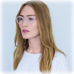 Linda Farrow - 530 C4 Oval Optical Frames - Ash - Linda Farrow Eyewear - Avvenice