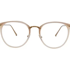 Linda Farrow - 251 C56 Oval Optical Frames - Milky Peach - Linda Farrow Eyewear - Avvenice