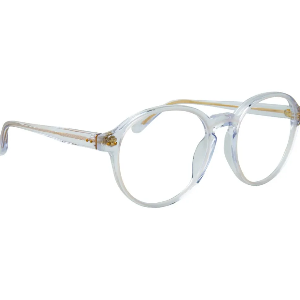 Linda Farrow - 40 C26 Oval Optical Frames - Clear and Milky Pink - Linda Farrow Eyewear - Avvenice
