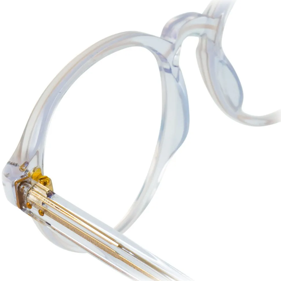 Linda Farrow - 40 C26 Oval Optical Frames - Clear and Milky Pink - Linda Farrow Eyewear - Avvenice