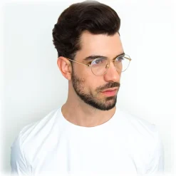 Linda Farrow - 746 C7 Oval Optical Frames - Yellow Gold and White Gold - Linda Farrow Eyewear - Avvenice