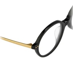 Linda Farrow - 530 C1 Oval Optical Frames - Black - Linda Farrow Eyewear - Avvenice