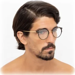 Linda Farrow - 802 C9 Oval Optical Frames - Optical Lens in Black Frame - Linda Farrow Eyewear - Avvenice